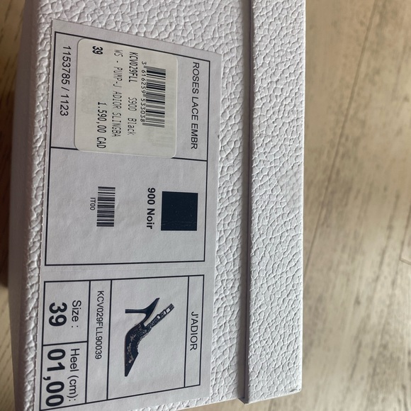 Christian Dior J' DIOR SLINGBACK PUMP in Roses Lace Embroidery - Picture 12 of 16